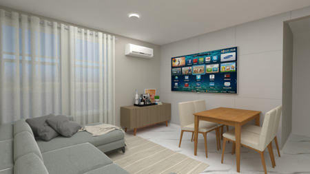 Sala de Estar com Sofisticação e Conforto