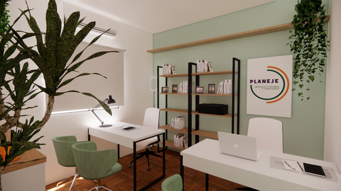 Espaço comercial pequeno escritório discreto