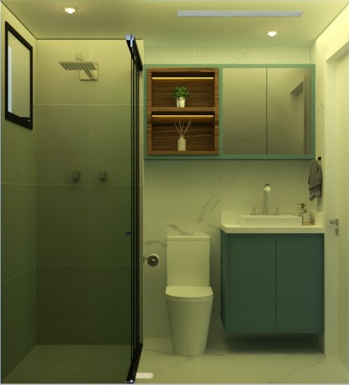 Pequeno Banheiro Elegante