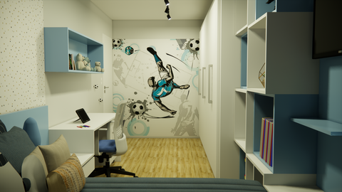 Quarto Azul Futebol